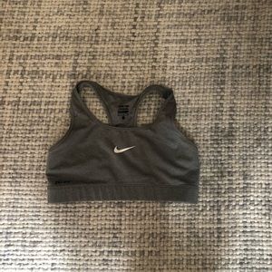 Gray Nike Sports Bra. Medium.